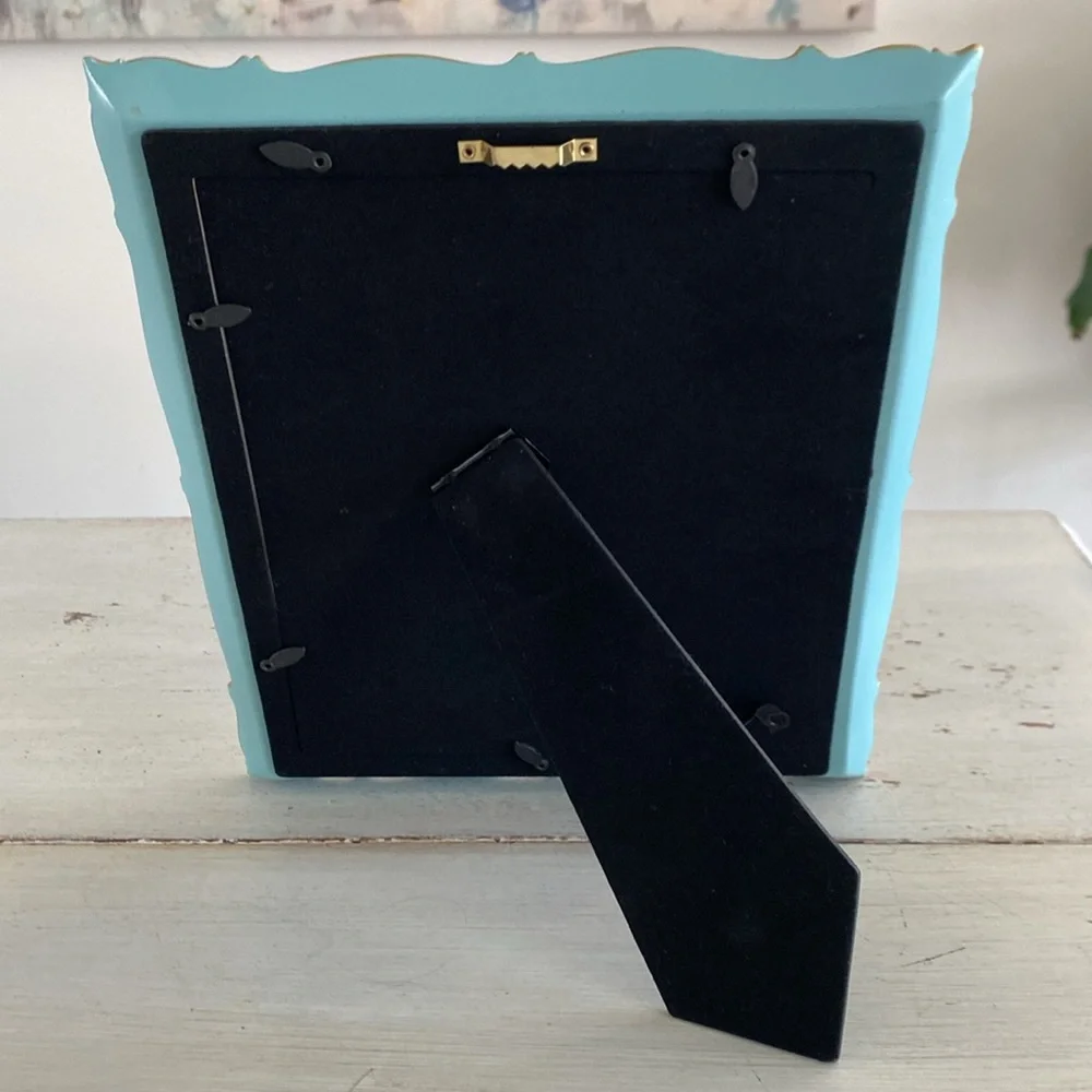 Tiffany Blue and Gold Accented Picture Frame - NEW
